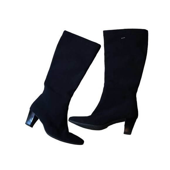Nordstrom Ara Gore-Tex Women's Classic Knee-High Heel Boots Black Size 6.5 US - Picture 6 of 9